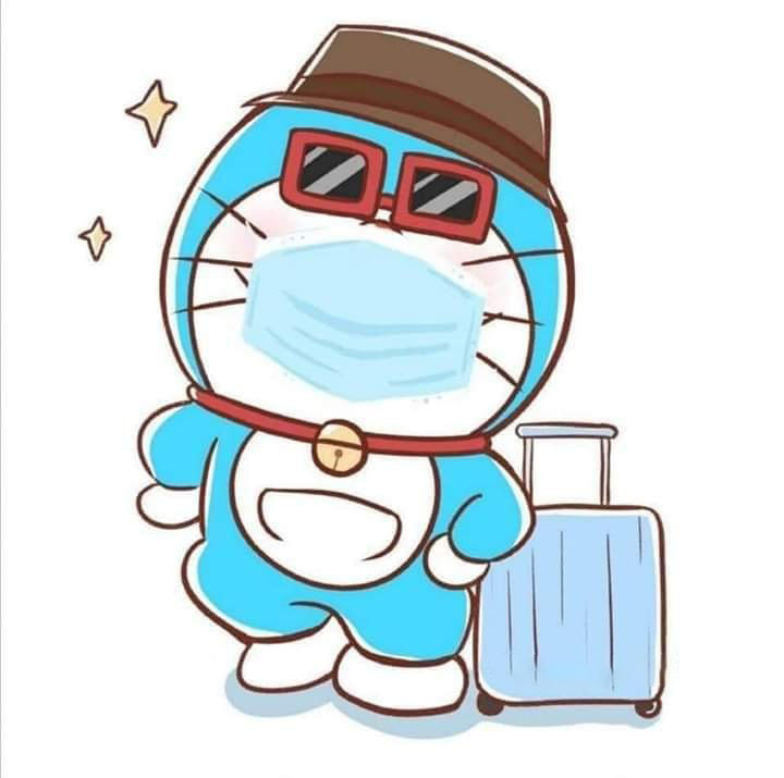 Ảnh Doraemon ngầu đi du lịch