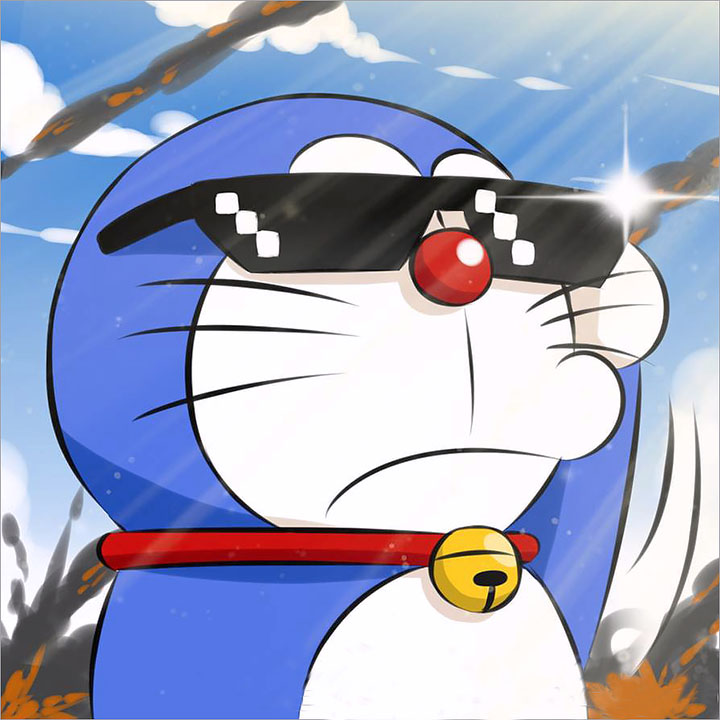 Doraemon côn đồ sống hình ảnh mát mẻ