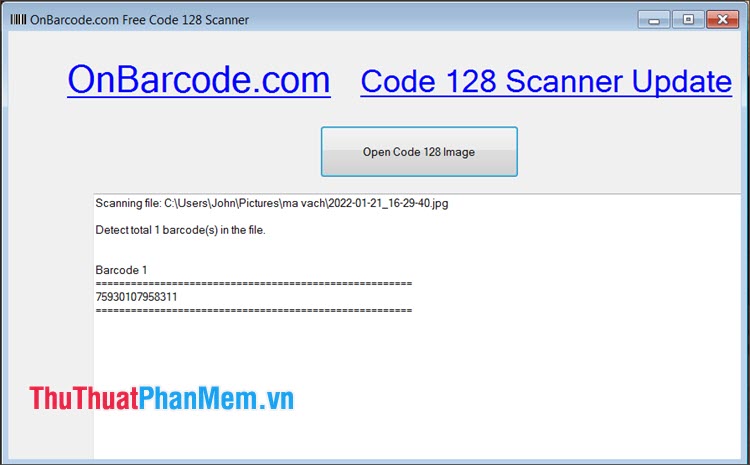 Free Barcode Scanner & Reader Software