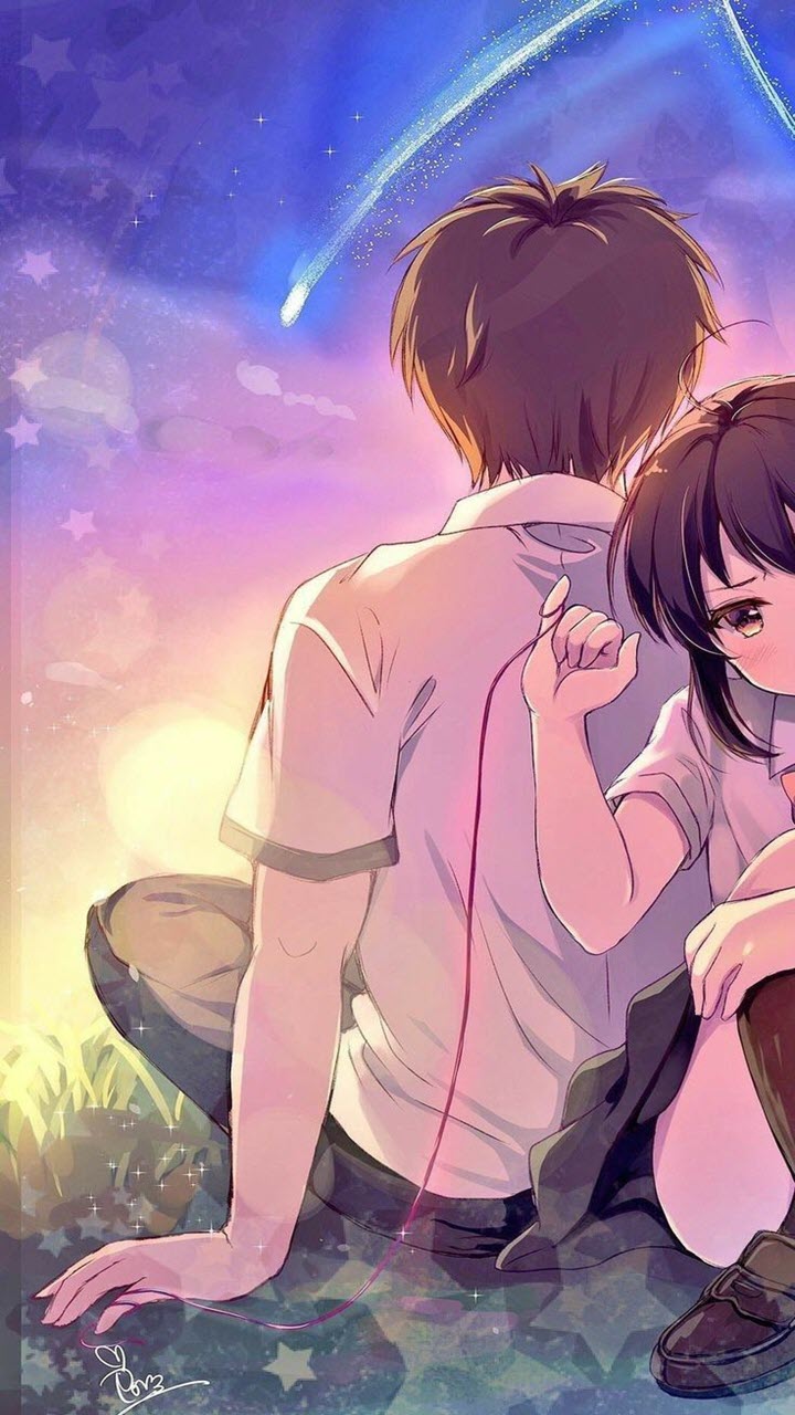 Hình nền cặp đôi Anime đáng yêu HD cho điện thoại