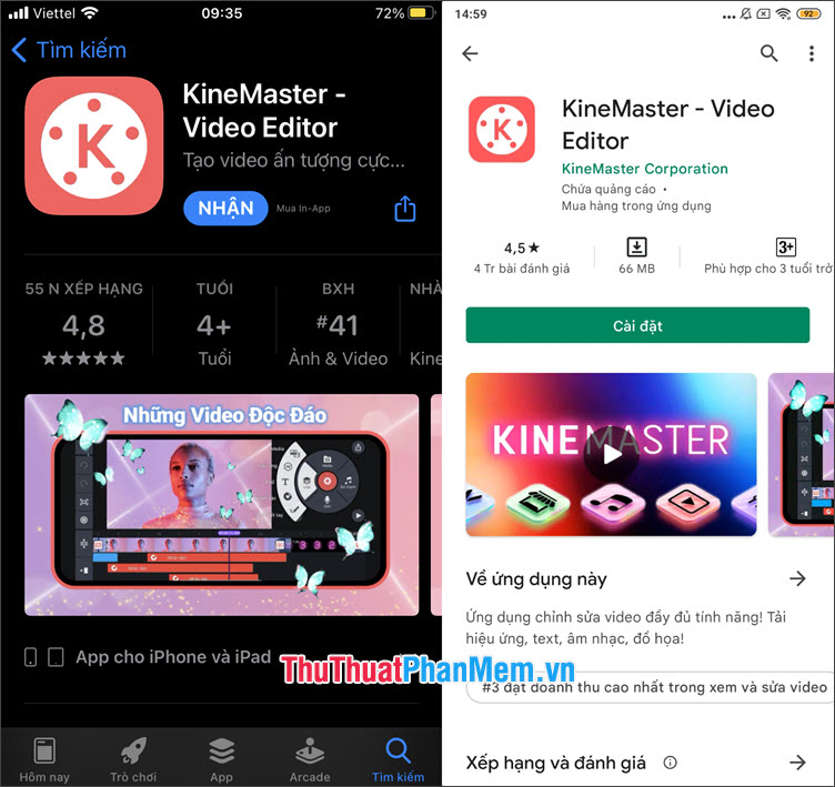 Tải về ứng dụng KineMaster