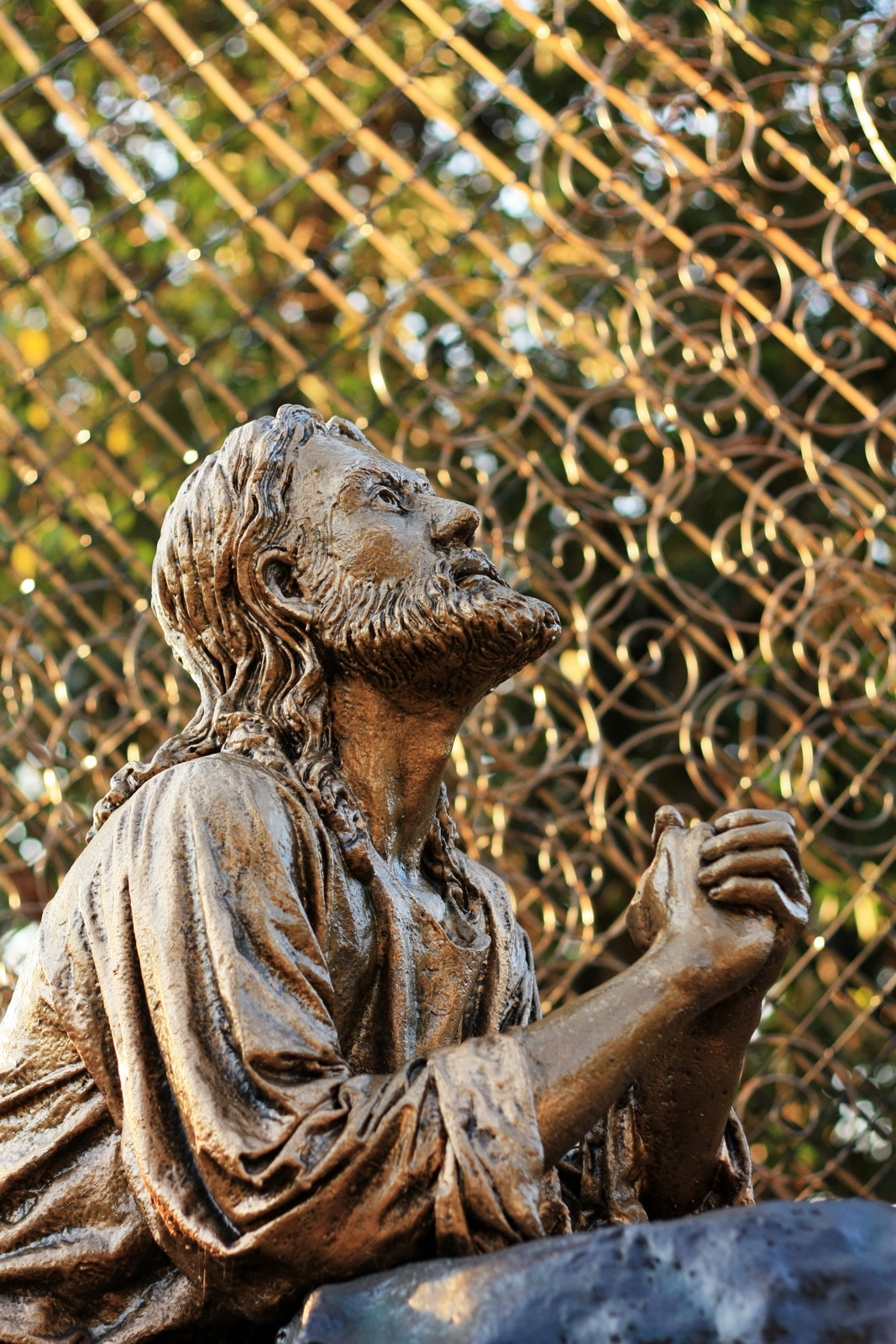 Một bức tranh của Chúa Giêsu đang cầu nguyện