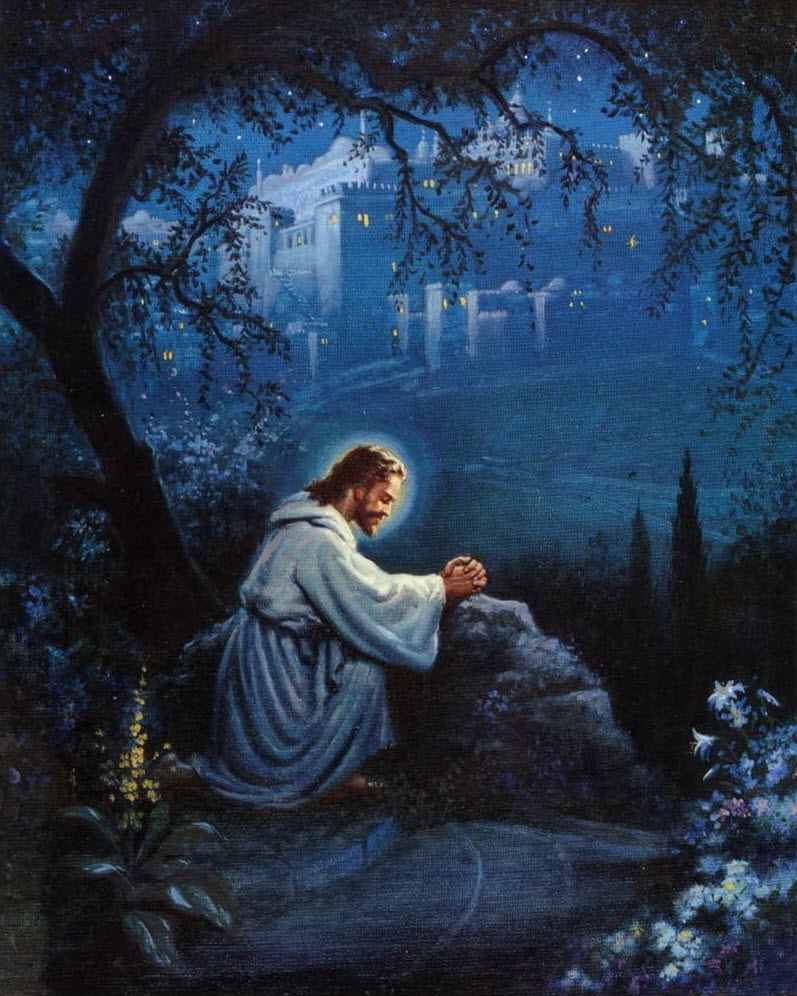 Chúa Giêsu đang cầu nguyện