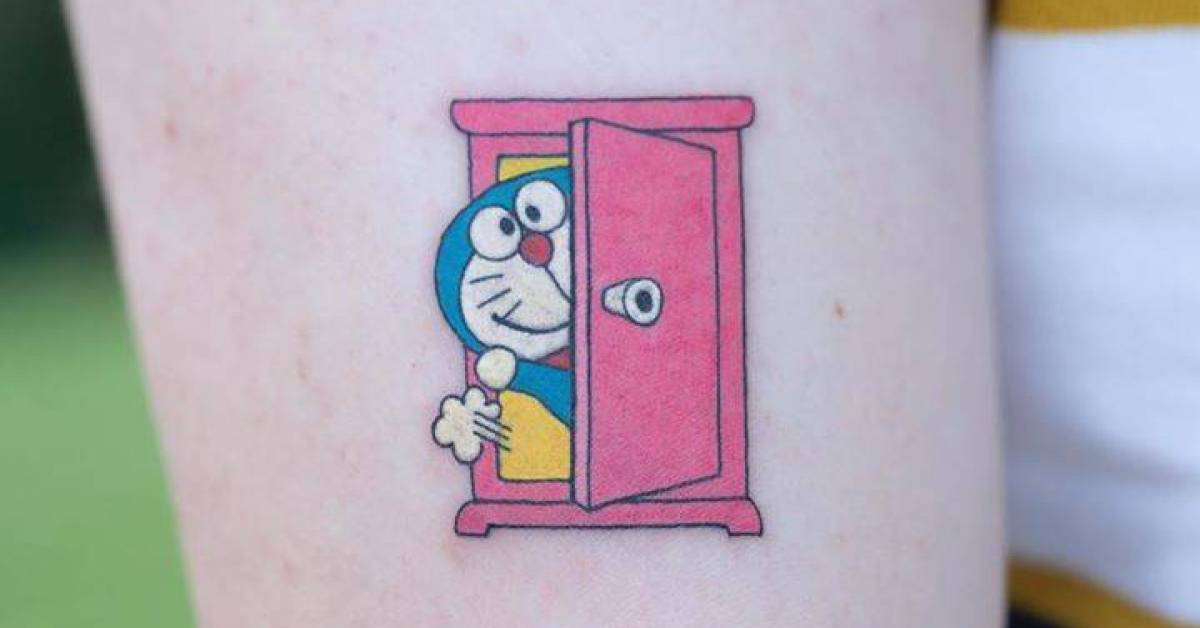 Hình xăm Doraemon độc