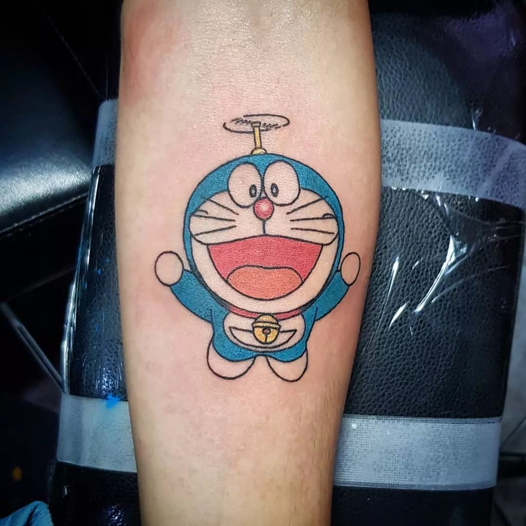 Mẫu hình xăm Doraemon đáng yêu
