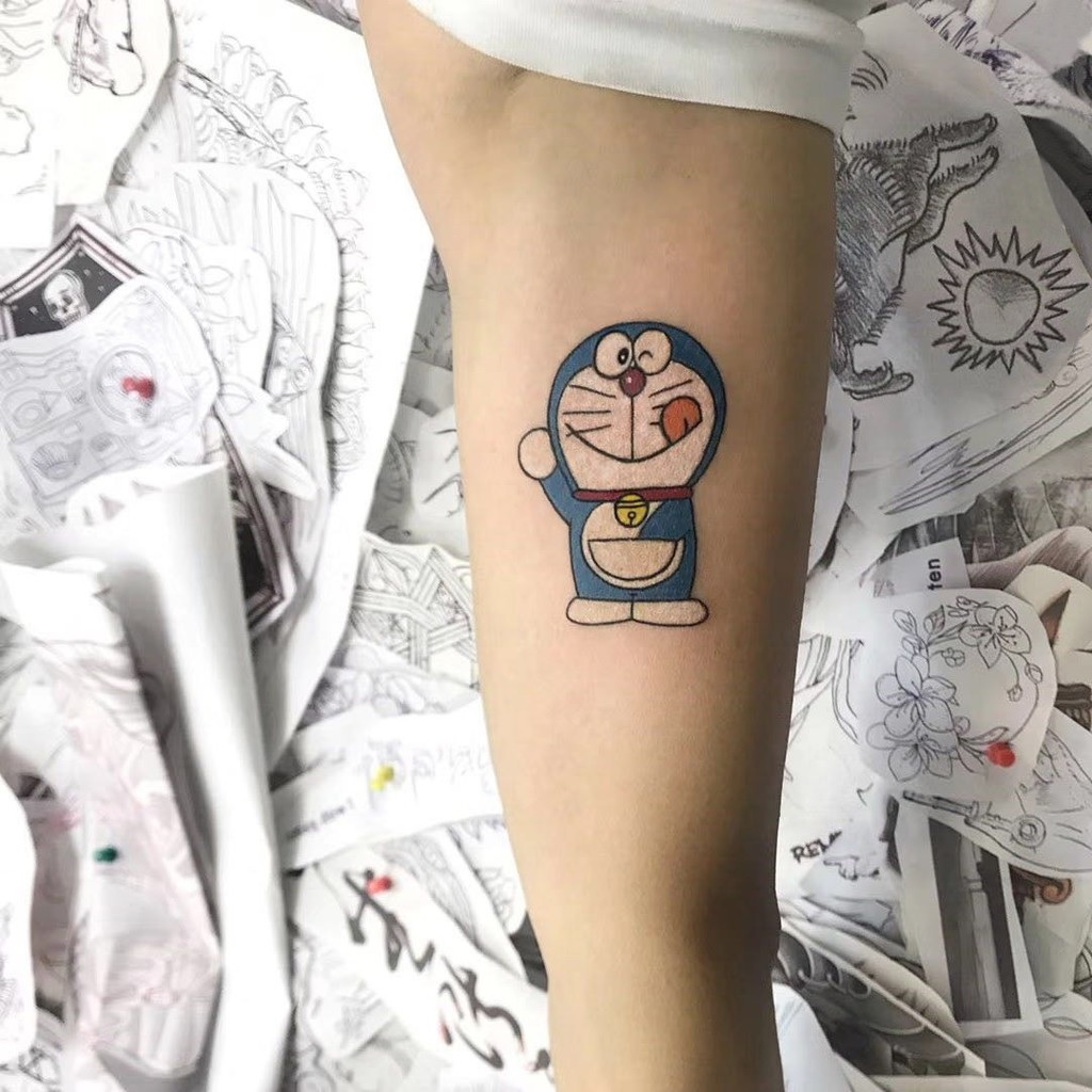 Hình xăm Doraemon dễ thương