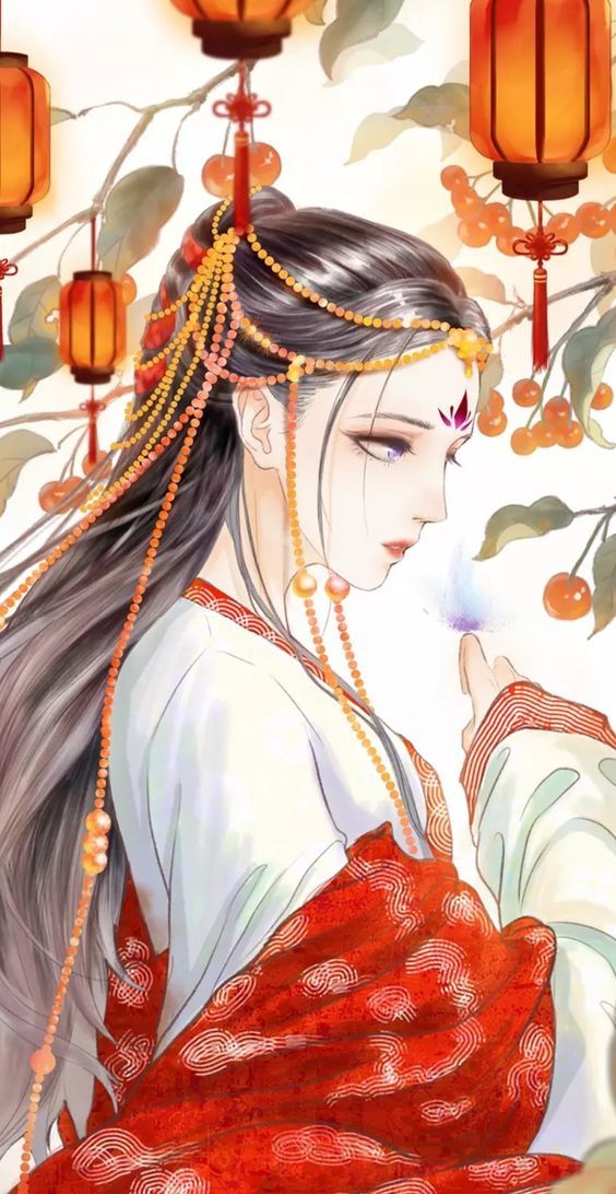Ảnh vẽ cổ trang nữ Trung Quốc đơn giản mà đẹp