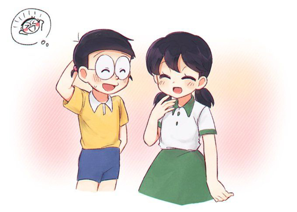 Ảnh Nobita và Shizuka cực cute