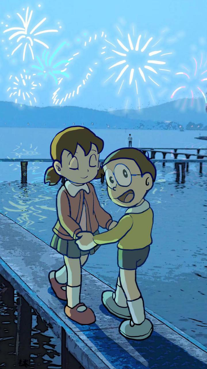 Nobita Shizuka Wedding Dancing nobita dancing with shizuka animated  cartoon HD phone wallpaper  Peakpx