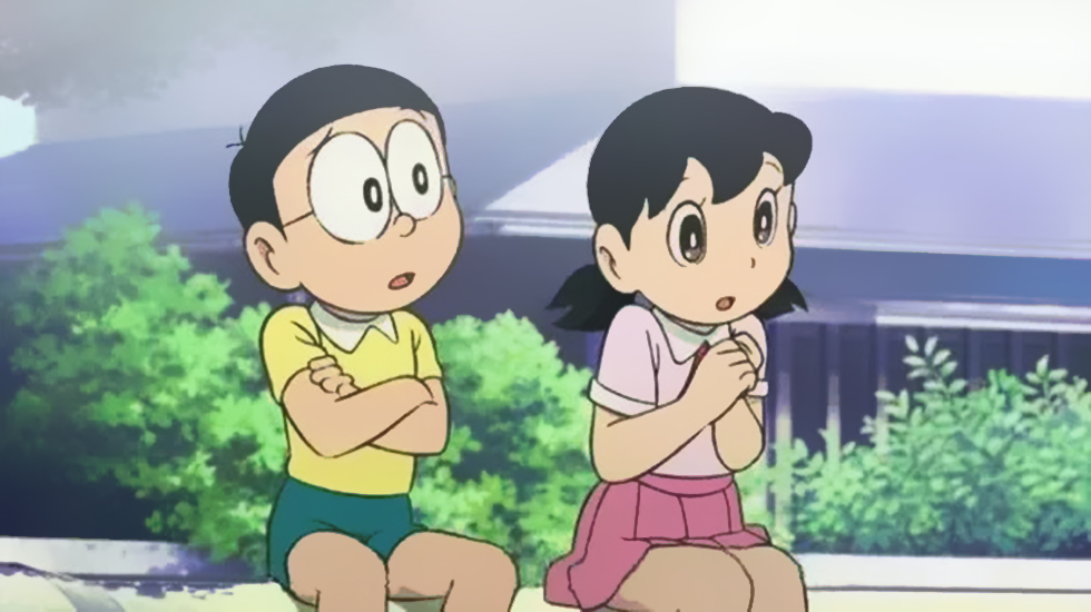 Hình Nobita và Shizuka cực cute 