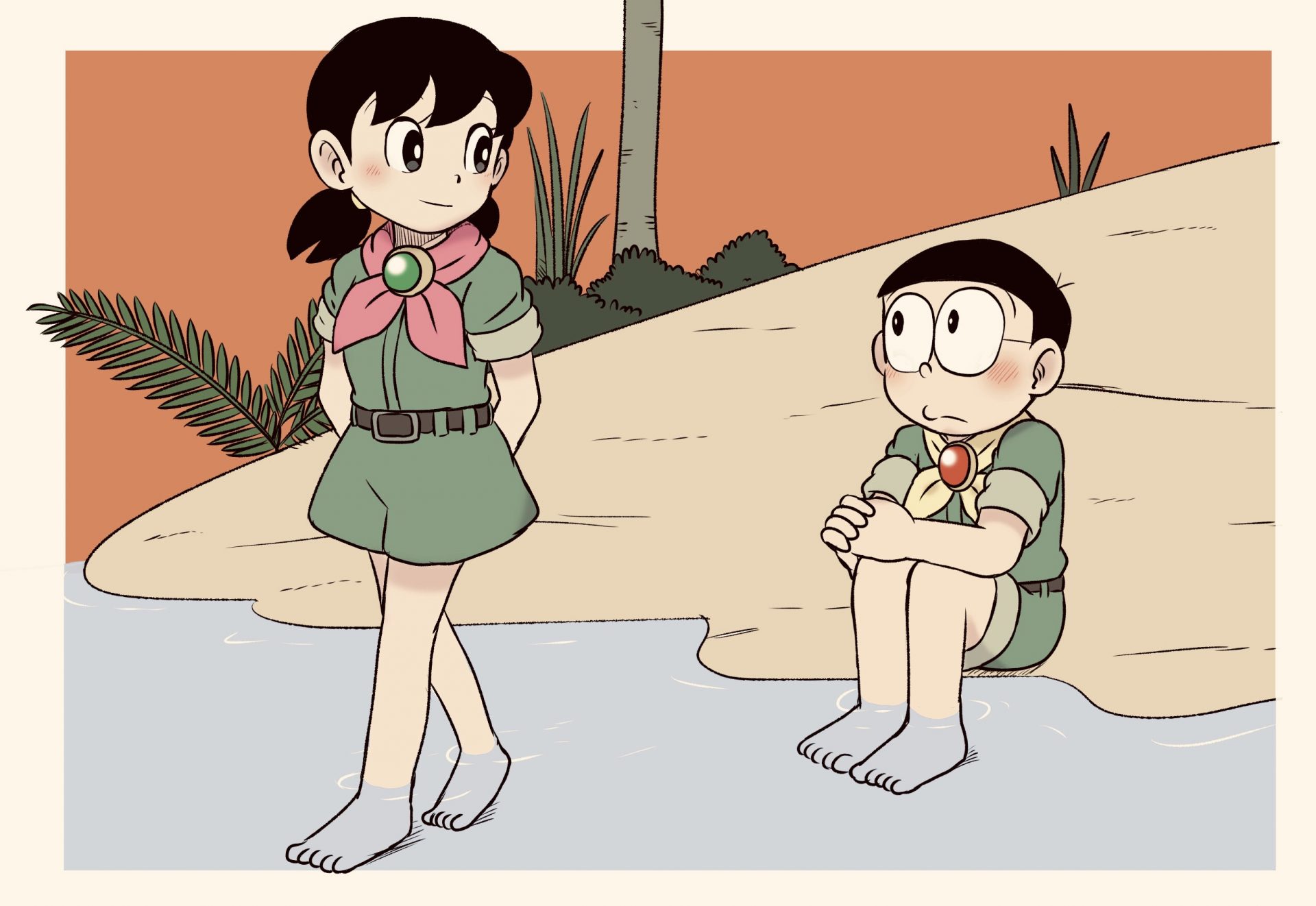 Nobita và Shizuka đáng yêu