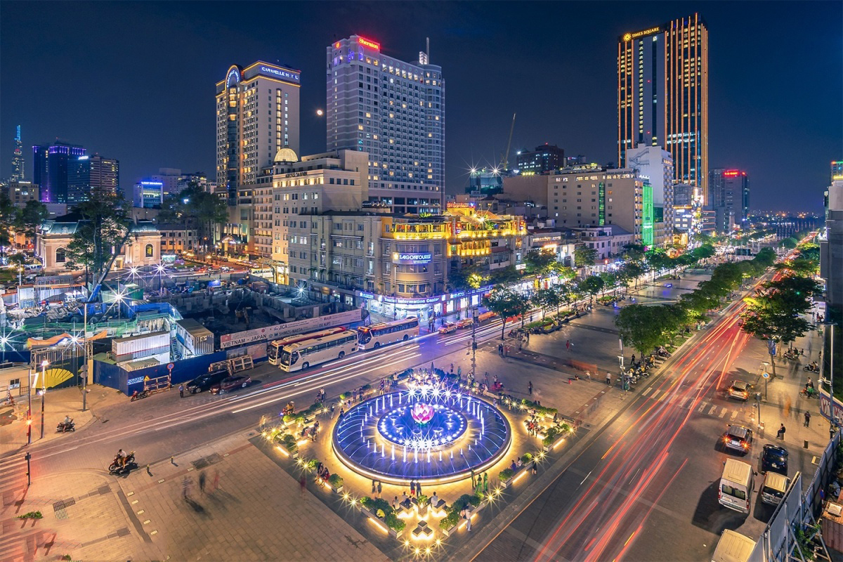 Ảnh Thành phố Xì Gòn đẹp tuyệt vời nhất về đêm