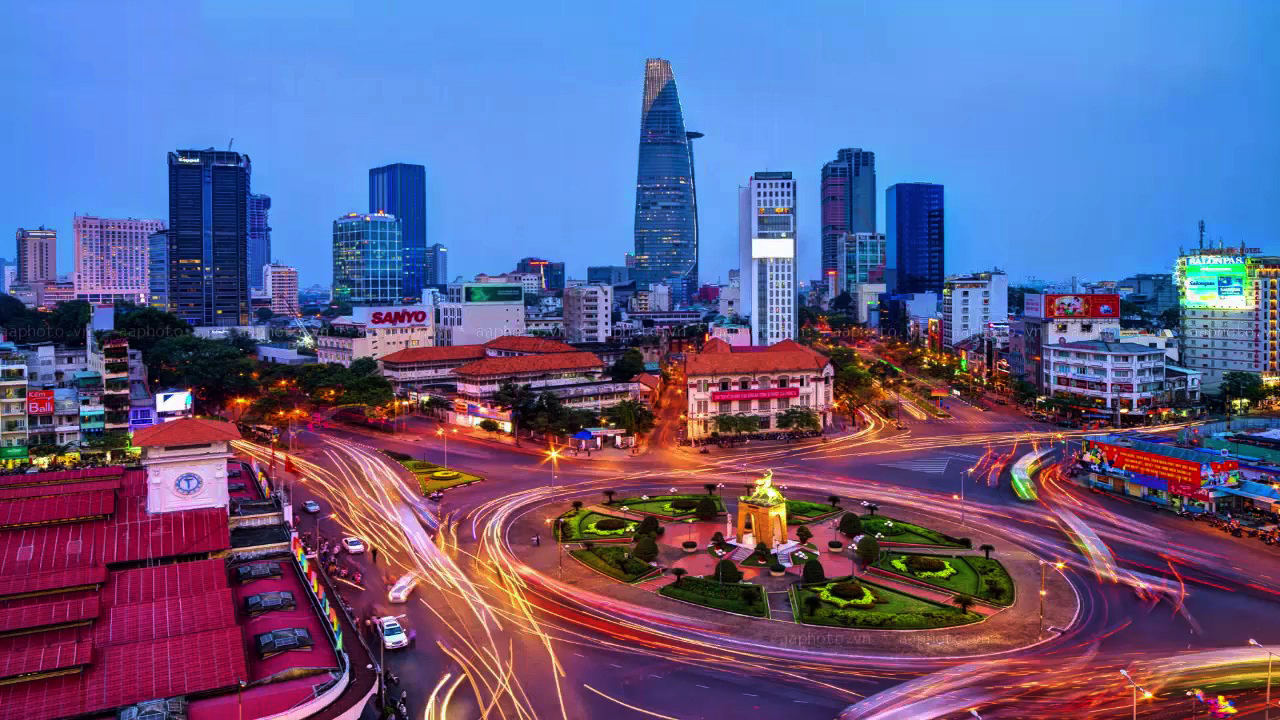 Hình hình ảnh thành phố Hồ Chí Minh Sài Gòn đẹp tuyệt vời nhất về đêm