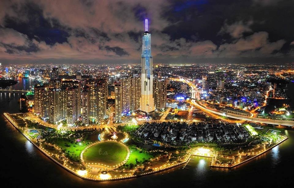 Hình hình ảnh Thành phố Xì Gòn tuyệt đẹp mắt khi tối đến