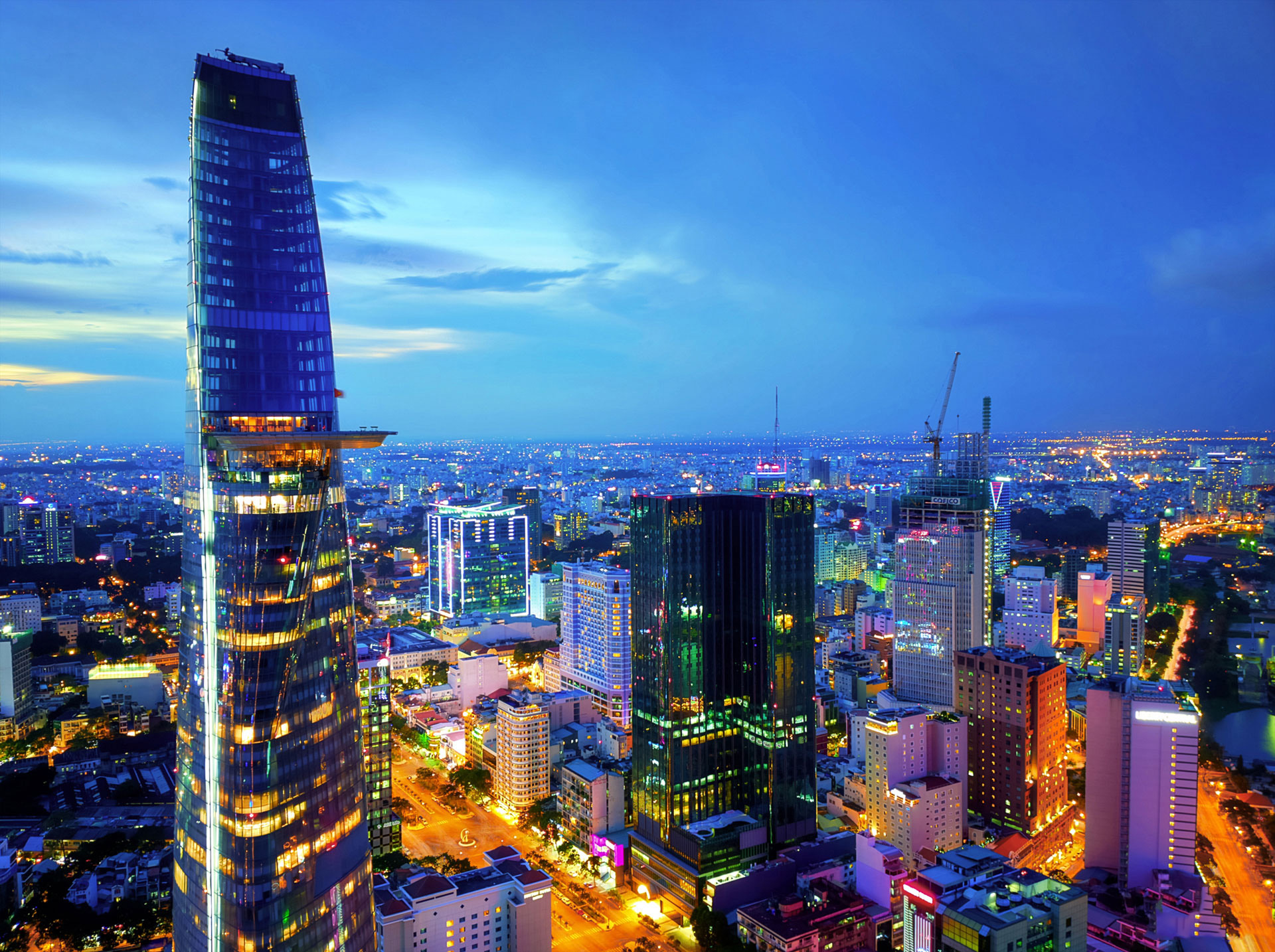 Hình ảnh Thành phố Hồ Chí Minh về đêm đẹp