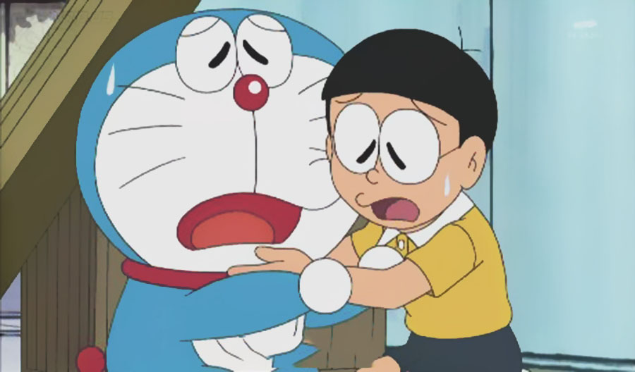 Ảnh Nobita khóc đáng yêu