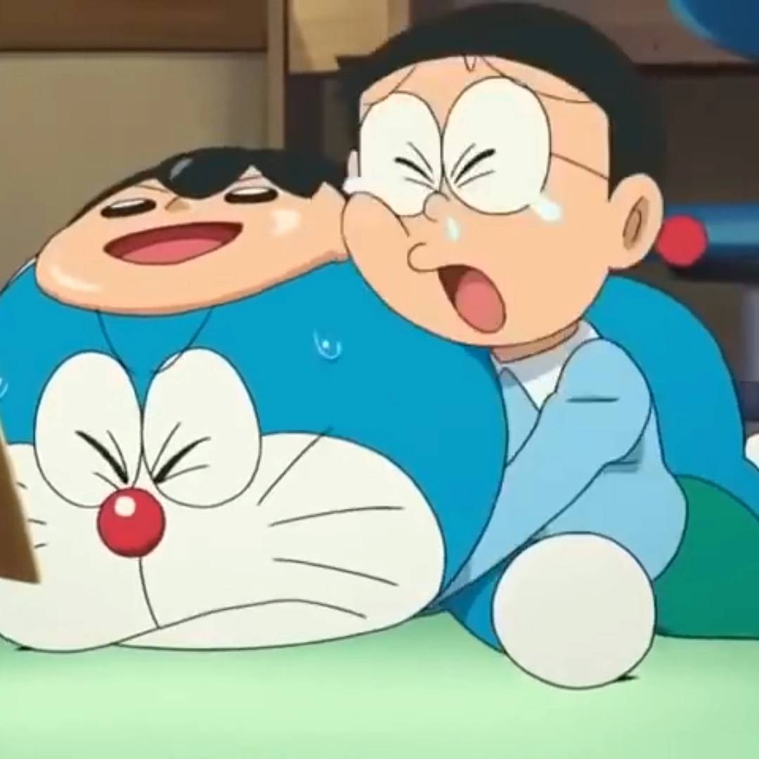 Ảnh Nobita khóc hài hước