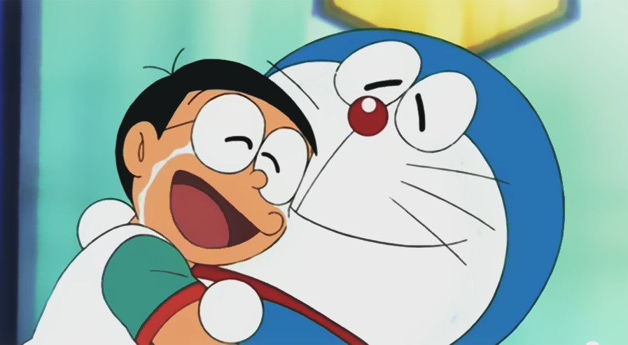 Ảnh Nobita khóc hạnh phúc