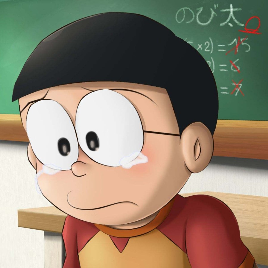 Ảnh Nobita khóc nhẹ nhàng