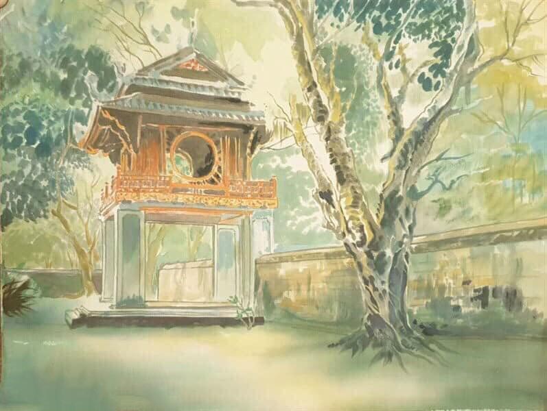 Bức tranh đẹp vẽ về Hà Nội