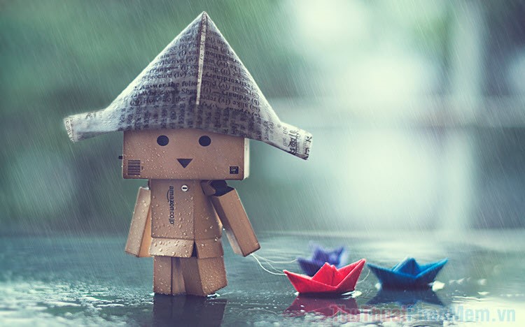 Hình ảnh người gỗ buồn dưới mưa đẹp nhất