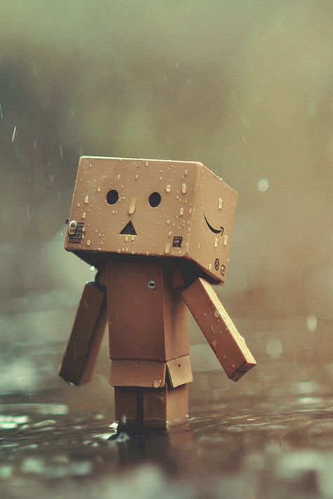 Hình ảnh người gỗ khóc thất tình dưới mưa