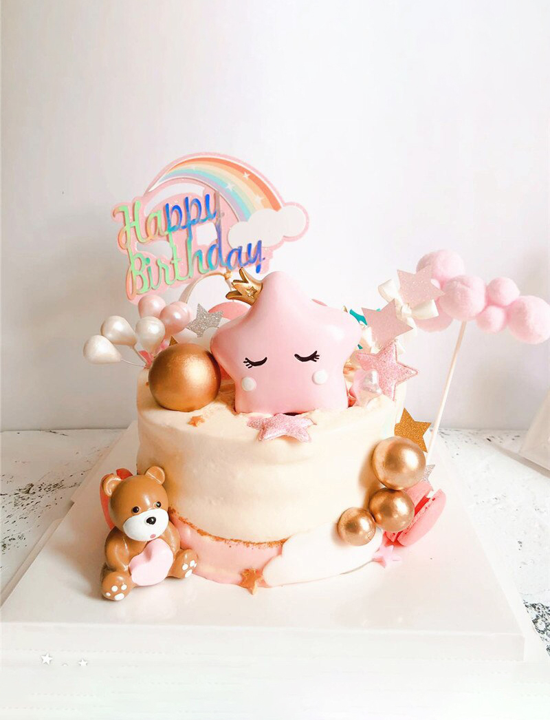 Mẫu bánh sinh nhật đơn giản cute
