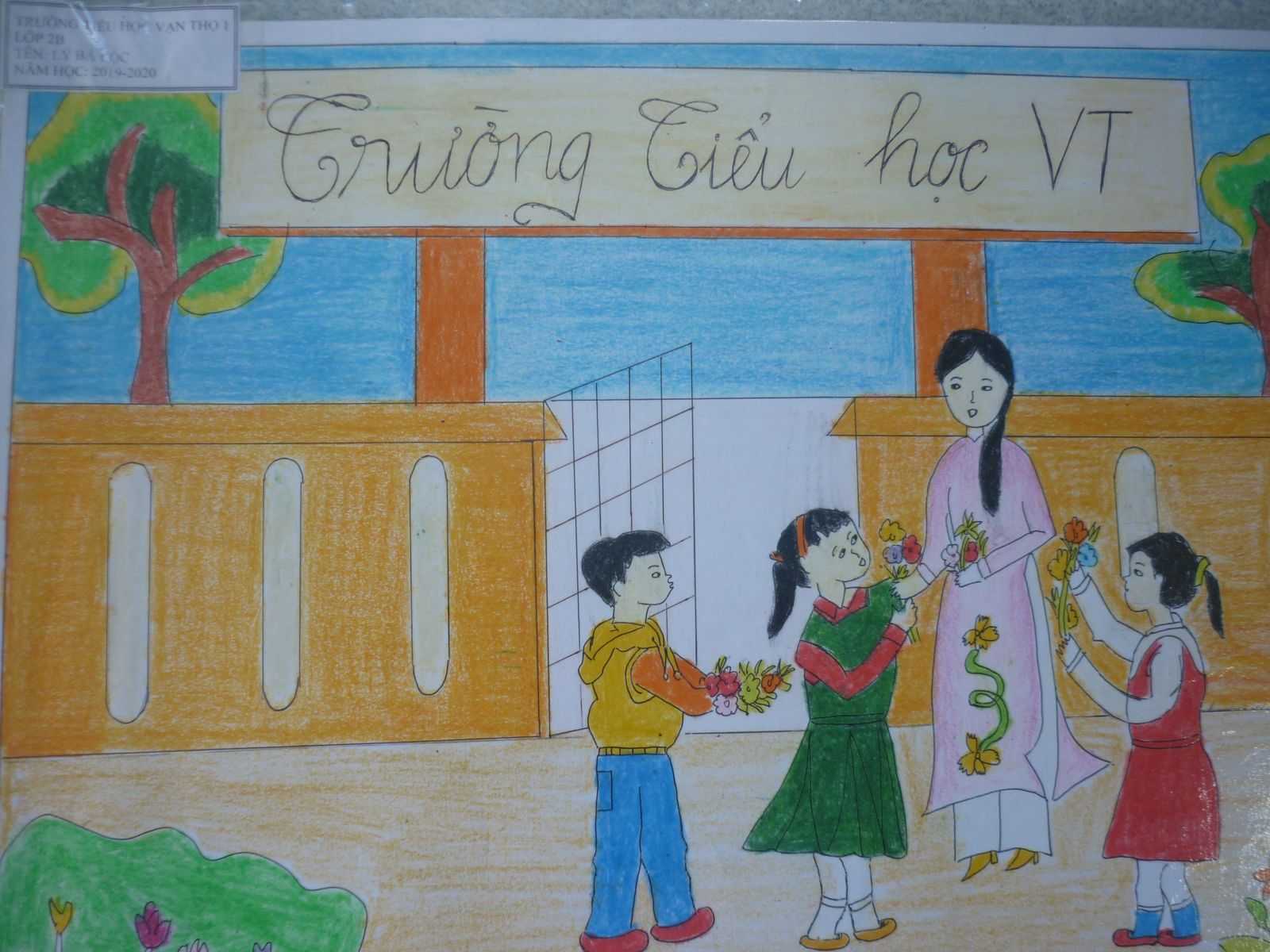 Vẽ Tranh Trường Học Hạnh Phúc Đẹp Đơn Giản Và Ý Nghĩa  Trường THPT Trà  Bồng