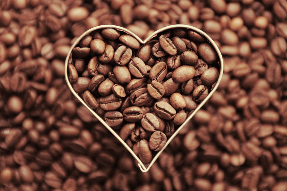 Background tình yêu cà phê