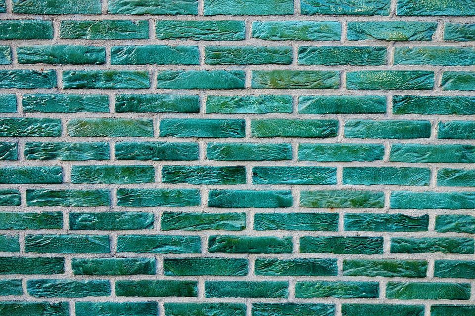 Mẫu background bức tường xanh