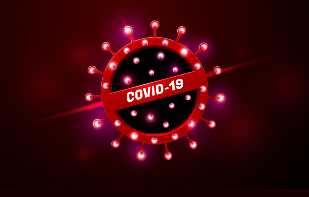 Mẫu background Covid 3D