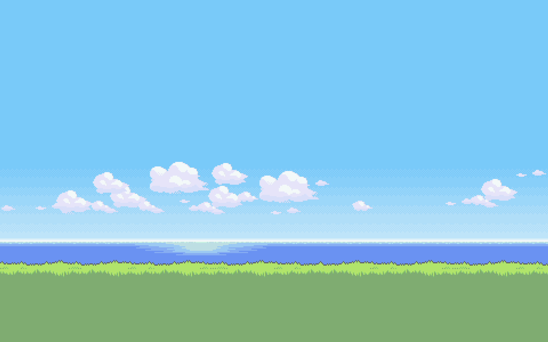Background bầu trời xanh Pokemon cực đẹp