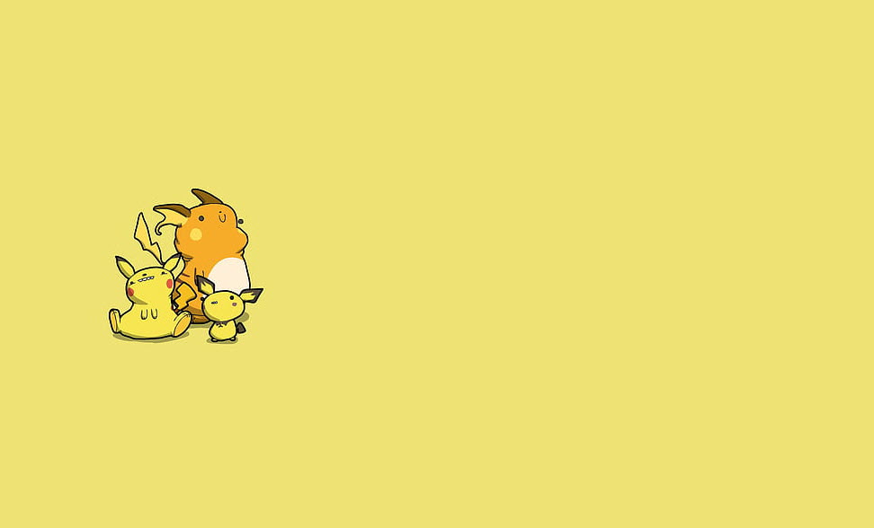 Background hoạt hình Pokemon vàng đẹp