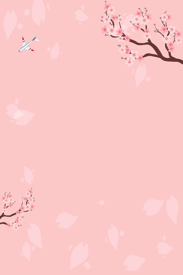 Background Nhật Bản màu hồng đẹp