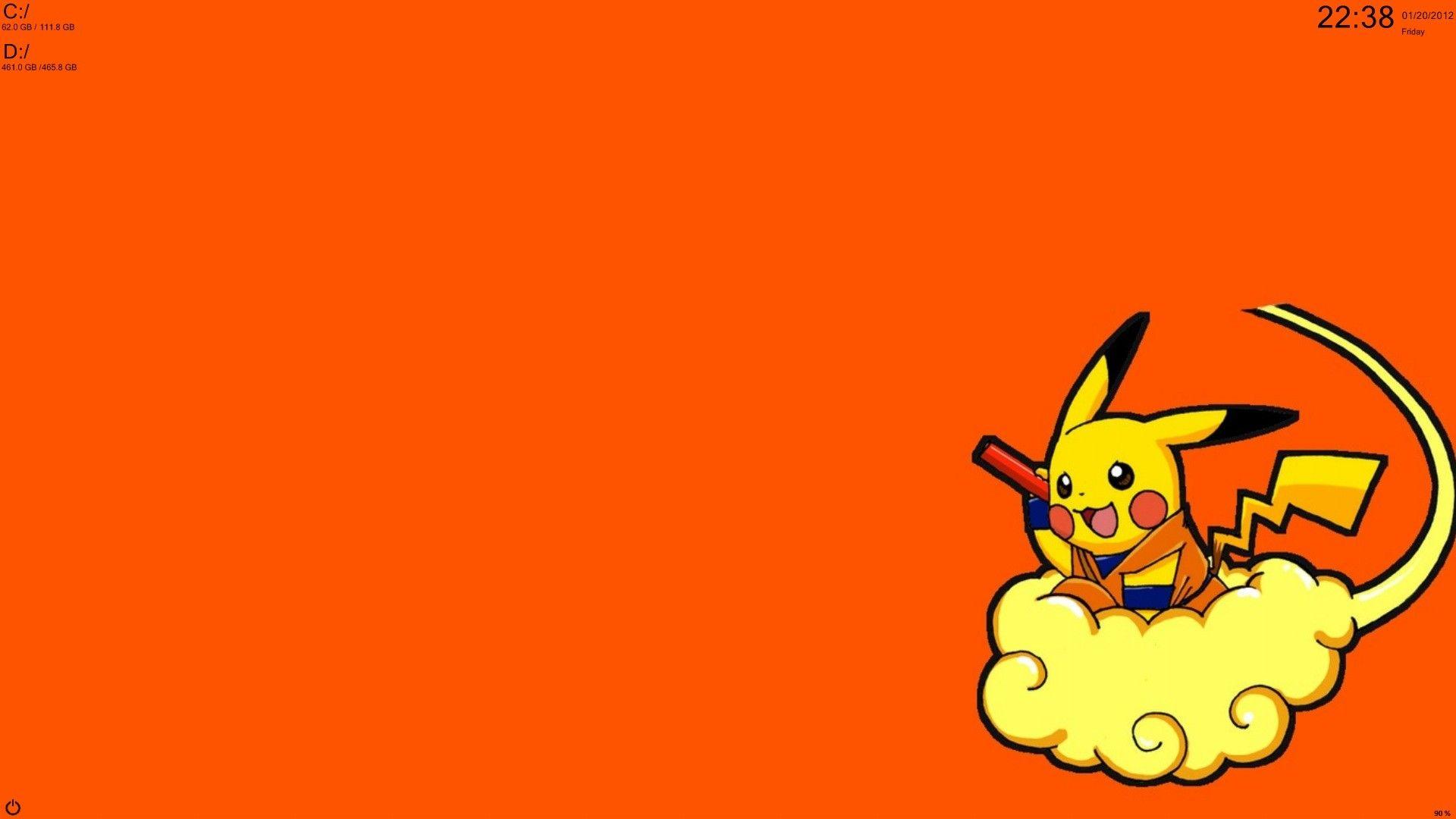Background Pikachu vàng đẹp