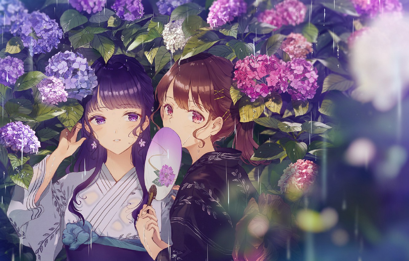 Hình ảnh hoa cẩm tú cầu Anime đẹp nhất hiện nay