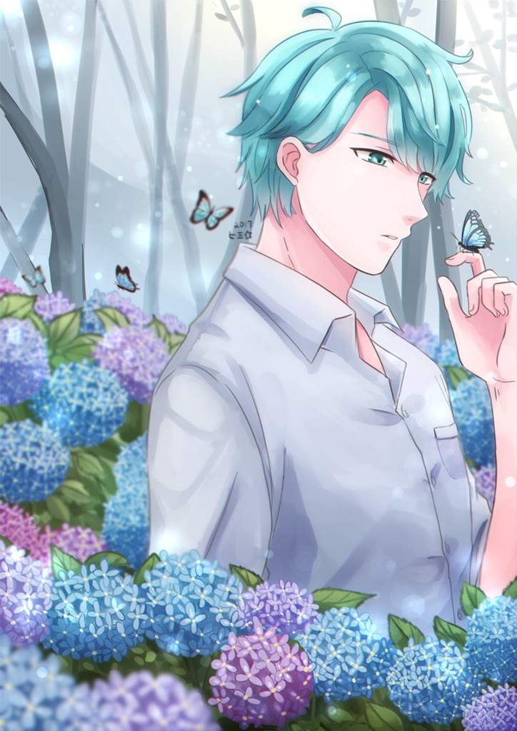 Hình ảnh hoa cẩm tú cầu Anime đẹp nhất