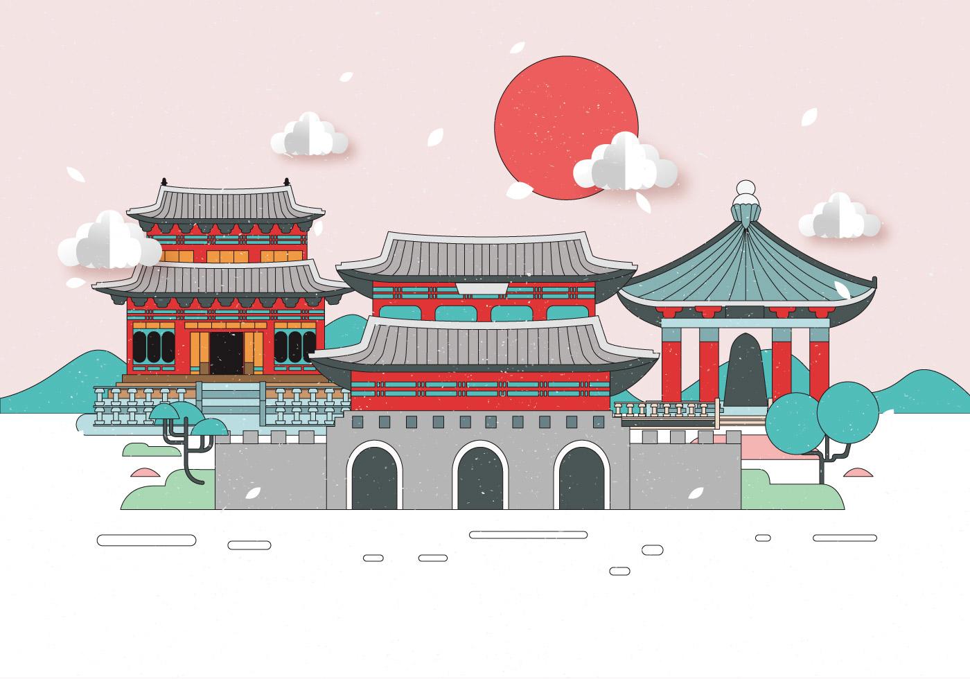 Background Hàn Quốc minh họa