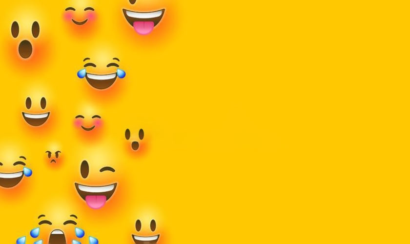 Mẫu background emoji vui nhộn