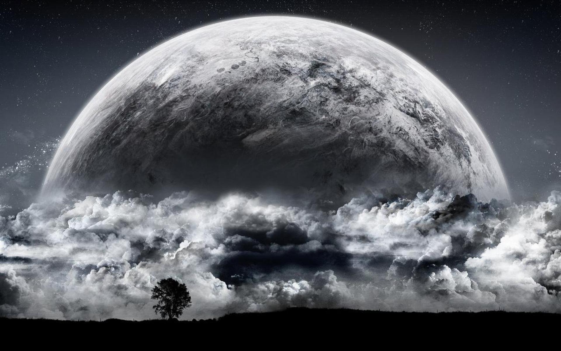 Mẫu background mặt trăng tuyệt đẹp