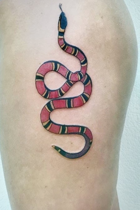 Hình xăm con rắn Gucci đẹp nhất