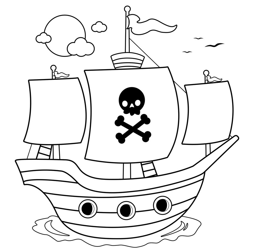 Trang màu tàu cướp biển