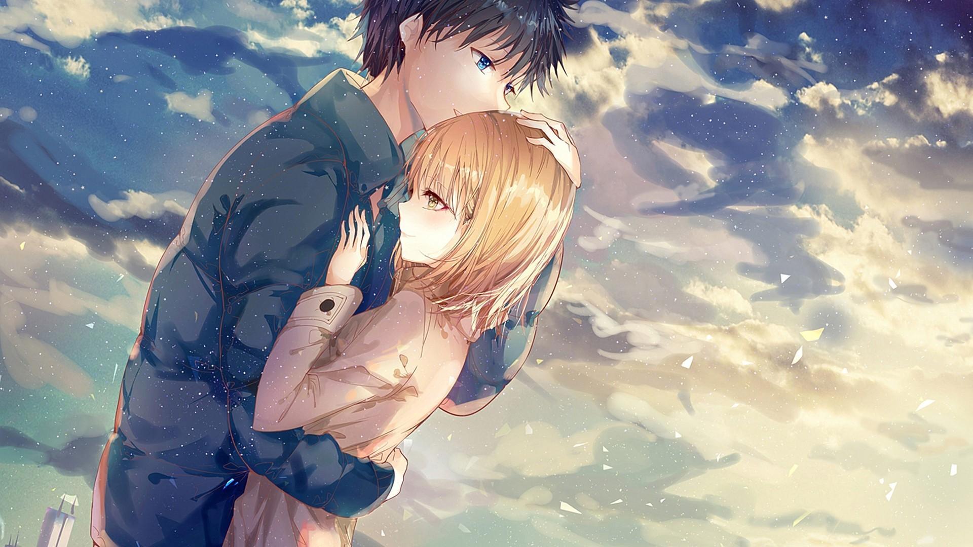 Anime ôm hôn nhau