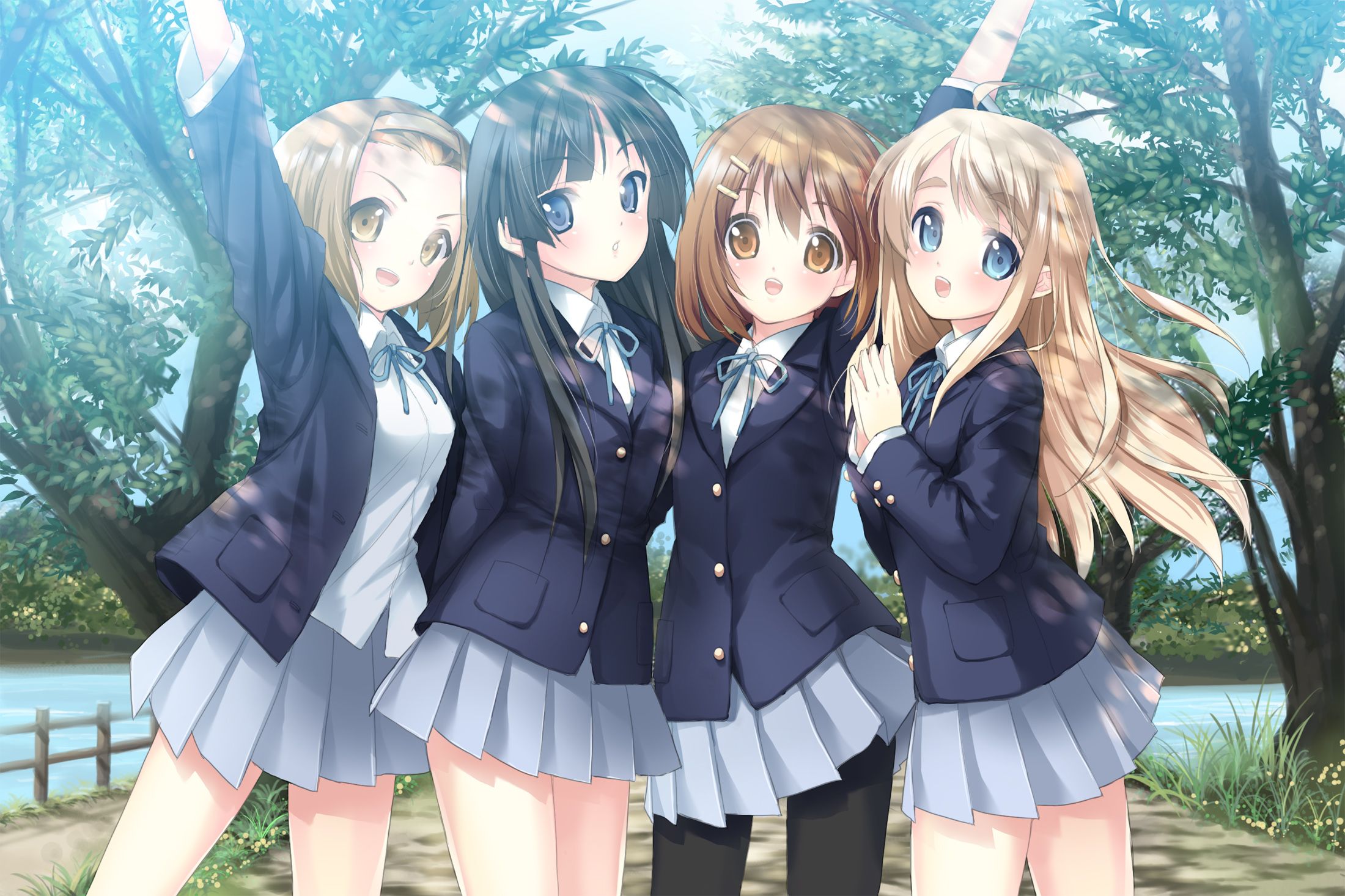 Hình ảnh nhóm nữ sinh Anime