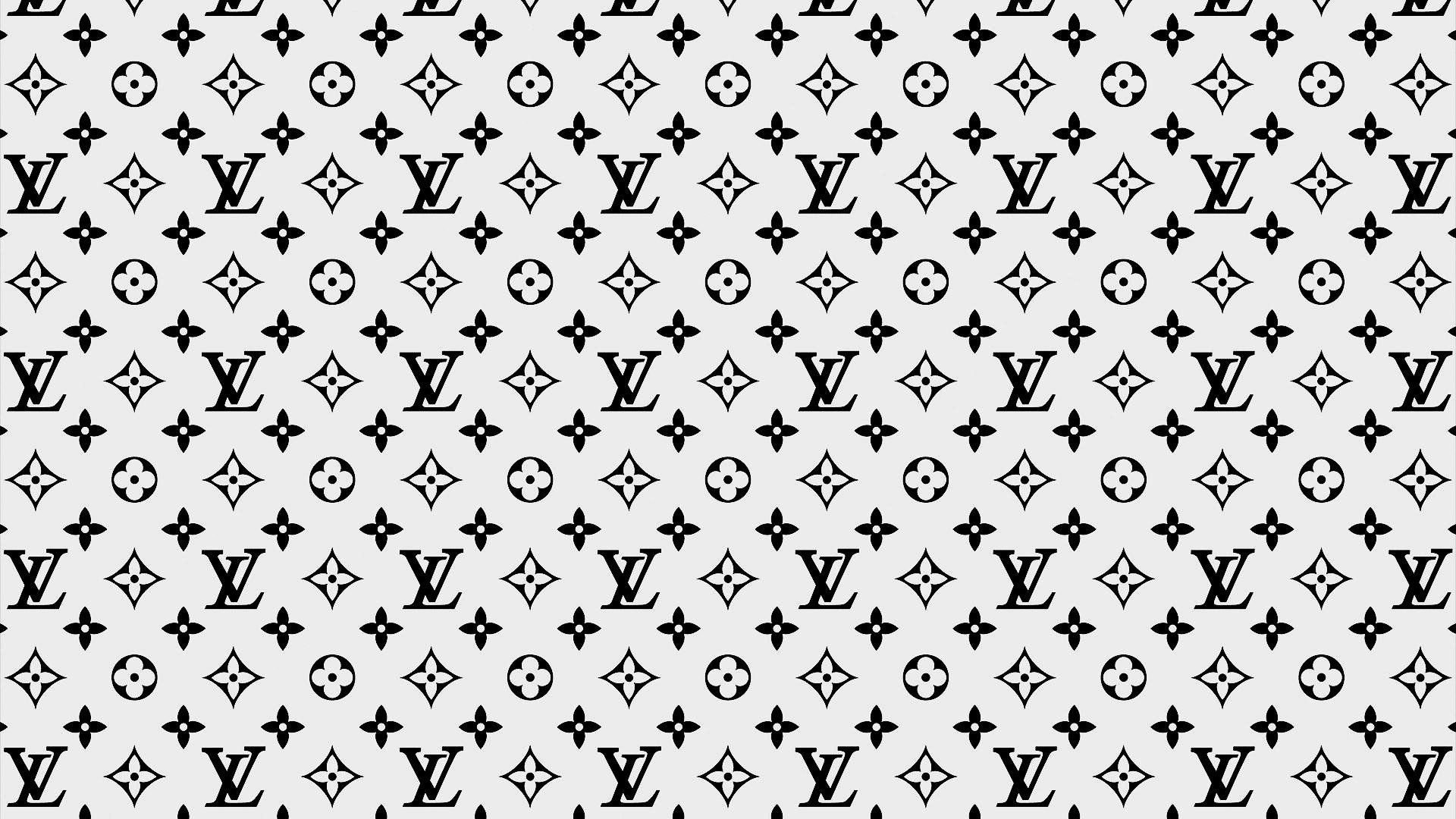 Hình nền LV - Louis Vuitton trắng đen Full HD