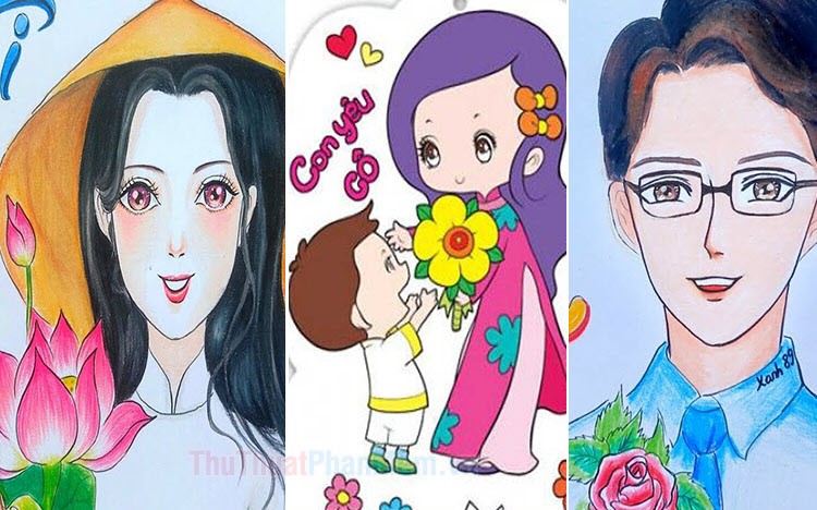 Vẽ tranh đề tài 20-11 đẹp nhất anime – Vẽ Tranh Đề Tài Nhà Giáo Việt Nam 20- 11- Mỹ thuật 8 / how to draw teacher 's day - TRƯỜNG THPT TRẦN HƯNG ĐẠO