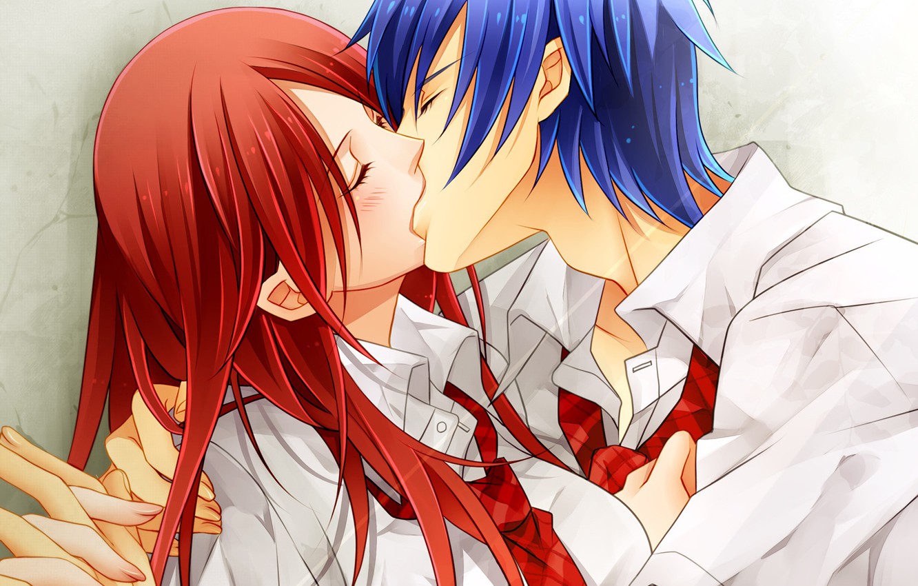 Ảnh Anime hôn nhau nồng cháy