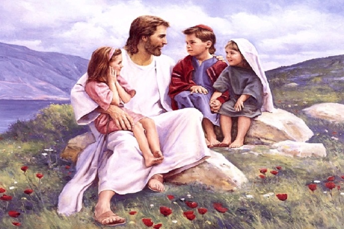 Ảnh chúa Giêsu bên những đứa trẻ
