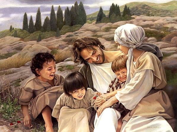 Ảnh chúa Giêsu và trẻ em nghèo