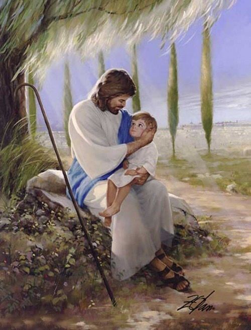 Ảnh chúa Giêsu và trẻ em trìu mến
